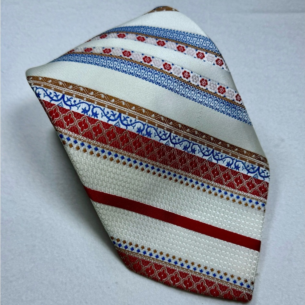 Mr. John beaubrummell Vintage Elegant Multicolor Patterned Men's Tie